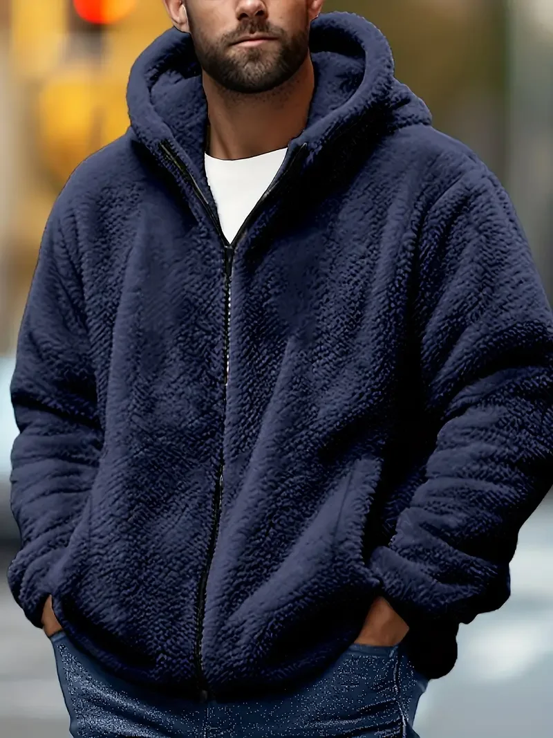 Men’s Hooded Fleece Coat