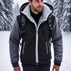Men's, Fleece-Lined Hooded Winter Coats