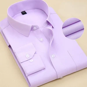 Men's, Long Sleeve Dress Shirt - Perfect for Business, Church, or Any Formal Outing!